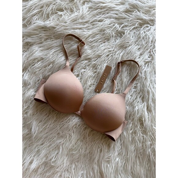 Skims Ultimate Push up Plunge Bra Clay Size 32C - Picture 4 of 7